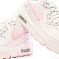 Baskets Blanches/Rose Femme Nike Air Max 90 vue 7
