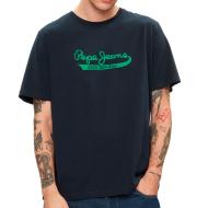 T-shirt Marine Homme Pepe jeans Claude pas cher