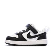 Baskets Noir/Blanc Enfant Nike Court Borough Low Recraf pas cher