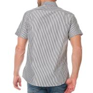 Chemisette Blanc/Noir Homme Sinéquanone CARL vue 2