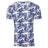 T-shirt Marine/Blanc Homme La Maison Blaggio Menson pas cher