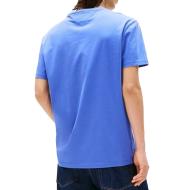 T-Shirt Bleu Homme Tommy Hilfiger Reg Linears vue 2