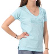 T-shirt Bleu Femme Von Dutch Aspect pas cher