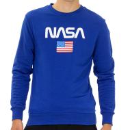 Sweat Bleu Homme Nasa 41S pas cher