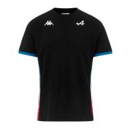 T-shirt Noir/Turquoise Homme Kappa Adirend pas cher