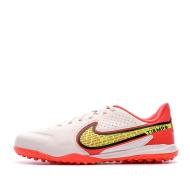 Chaussures de foot Blanc/Rouge Enfant Nike Tiempo Legend 9 Academy TF pas cher