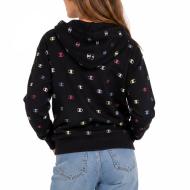 Sweat Zippé Noir Fille Champion Full vue 2