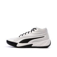 Chaussures de Baskets Grises/Blanches Homme Puma Court Pro