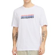 T-Shirt Blanc Homme Jack & Jones Cyber pas cher