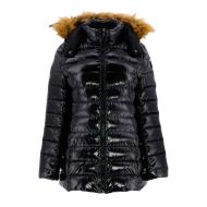 Doudoune mi-longue laquée Noir Femme Jott Perle Laquee 999 pas cher