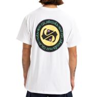 T-shirt Blanc Homme Quiksilver Circle Back vue 2