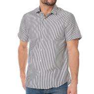 Chemisette Blanc/Noir Homme Sinéquanone CARL pas cher