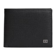 Portefeuille Noir Homme Tommy Hilfiger Th Flag Mini Cc Wall