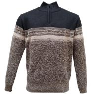 Pull Gris/Marine Homme RMS26 60983 pas cher