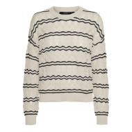 Pull Beige/Noir Femme Vero Moda Bella vue 3