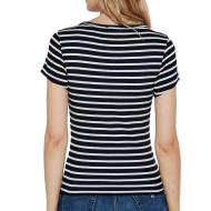 T-shirt Marine/Blanche Femme Tommy Hilfiger Essential vue 2