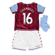 Aston Villa Kit Domicile Rouge/Bleu Bébé Kappa 2021/2022 vue 2