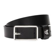 Ceinture Noire Femme Calvin Klein Jeans Square Buckle pas cher