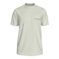 T-shirt Ecru Homme Calvin Klein Jeans Institutional pas cher