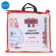 Couette Moelleuse Chaude Blanche Dodo 200x200cm pas cher