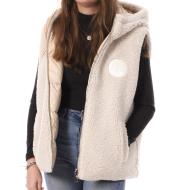 Doudoune Réversible sans manche Beige Femme Jott Daria