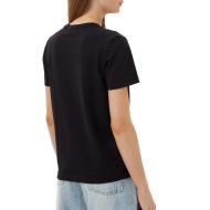 T-Shirt Noir Femme Calvin Klein Jeans Archive vue 2