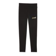 Legging Noir Fille Puma Script Metallic pas cher