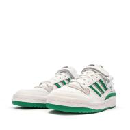 Baskets Blanches/Vertes Femme Adidas Forum Low vue 6