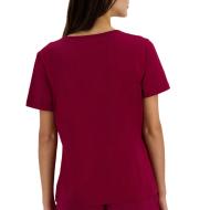 T-Shirt Bordeaux Femme Le Coq Sportif Heritage vue 2