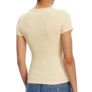 T-Shirt Jaune Femme Tommy Hilfiger Essential vue 2