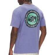 T-shirt Violet Homme Quiksilver Circle Back vue 2