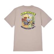 T-shirt Taupe Homme Converse Recreation vue 2