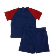 Ensemble supporter Bébé Bleu FC Barcelone vue 2
