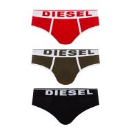 x3 Slip Noir/Rouge/Kaki Homme Diesel Andre pas cher