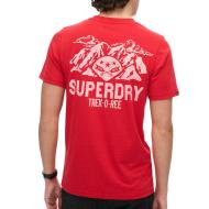 T-shirt Rouge Homme Superdry Outdoor vue 2