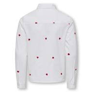 Camisa blanca/roja para niña ONLY Koglina ver 2