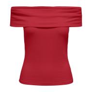 T-Shirt Rouge Femme JDY Fransiska 15344028 vue 3