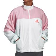 Veste de survêtement Rose/Blanc Femme Adidas Colorblock pas cher