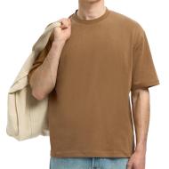 T-Shirt Marron Homme Selected Slhlooseoscar pas cher