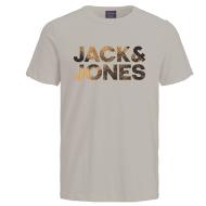 T-Shirt Beige Homme Jack & Jones Distressed