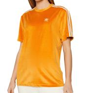 T-shirt en Velours Orange Femme Adidas H37840 pas cher