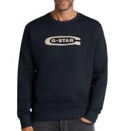Sweat Noir Homme G-Star RAW Old Skool pas cher