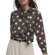 Blusa de lunares marrón para mujer JDY Fay