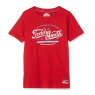 T-shirt Rouge Garçon Teddy Smith Torek pas cher