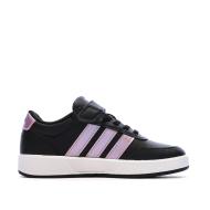 Baskets Noir/Rose Fille Adidas Tensaur vue 2