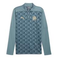 OM Sweat 1/4 zip Bleu Homme Puma 24/25 pas cher