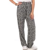 Pantalons Ample Noir/Blanc Femme Vero Moda Wide pas cher