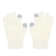 Gants Blanc Femme Infinitif Paris Chenille pas cher