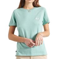 T-shirt Bleu Clair Femme Superdry Classic