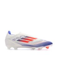 Chaussures de Foot Blanc/Bleu Adidas F50 League Ll FG/MG vue 2